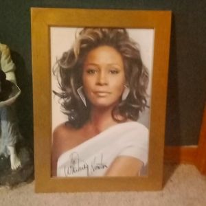 Autographed Whitney Houston Poster